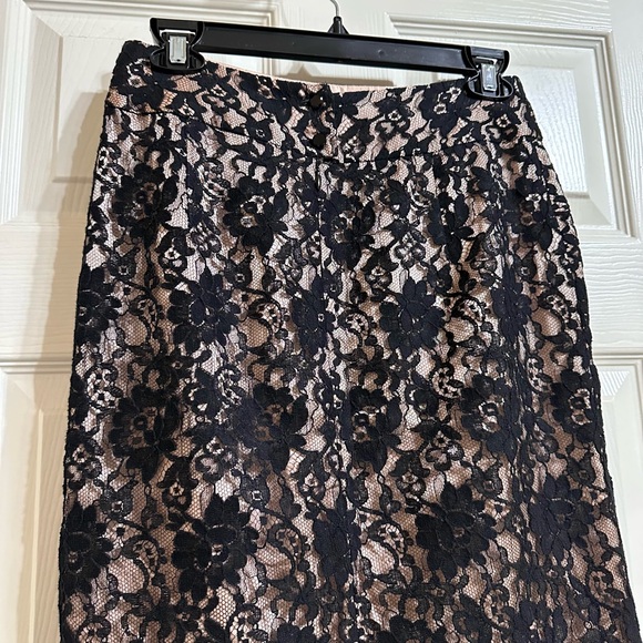 Banana Republic Black Lace Pencil Skirt 🖤 - Picture 3 of 13